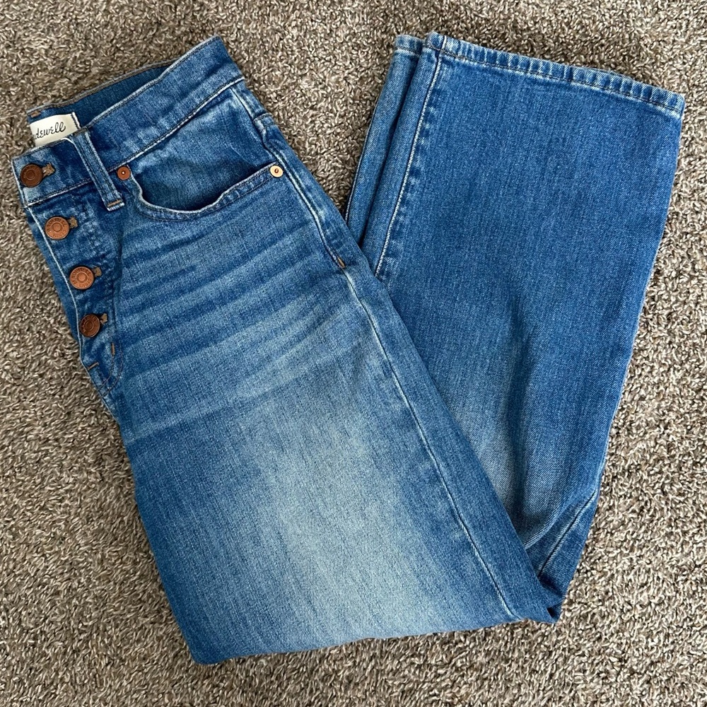 Women’s Madewell Slim Wide Leg Crop Jeans, size 25